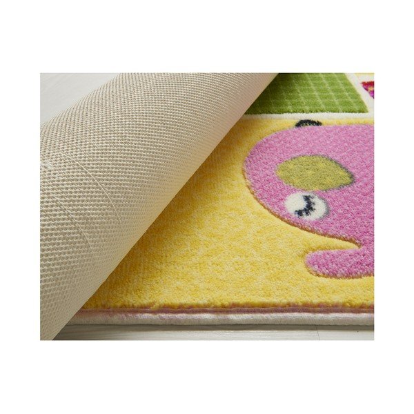 Tappeto rosa per bambini Patchwork, 133 x 190 cm - Confetti-image-2