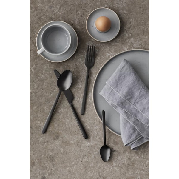 Posate nera in acciaio inox 16 pz Stella – Blomus-image-2