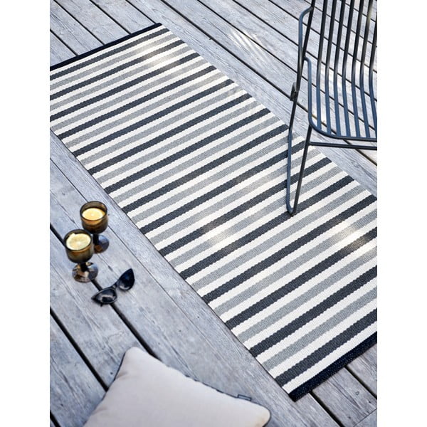 Passatoia da interno/esterno grigia/beige 85x200 cm Teo Warm Grey – Pappelina-image-3