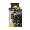 Set copripiumino e federa da bambini in cotone per letto singolo 140x200 cm Jurassic World "T-Rex" – Jerry Fabrics
