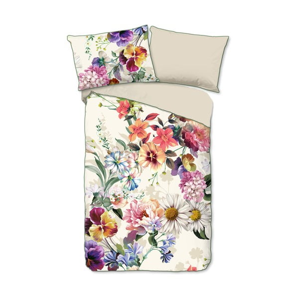 Biancheria da letto matrimoniale in cotone biologico Flower Garden, 200 x 220 cm Organic - Descanso