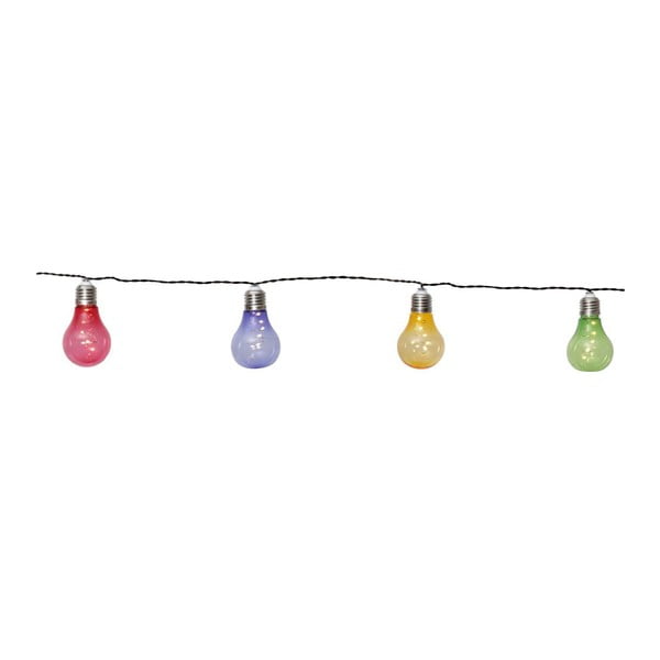 Catena luminosa solare a LED colorata adatta all'esterno, lunghezza 1,9 m Glow - Star Trading