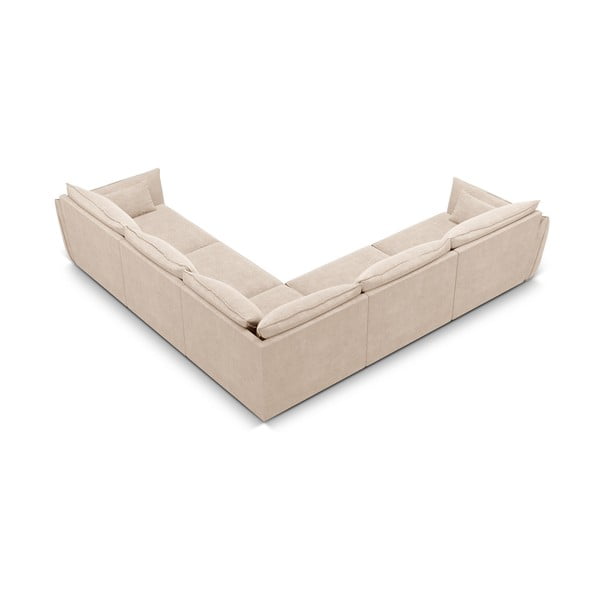 Divano angolare beige (variabile) Vanda - Mazzini Sofas-image-3