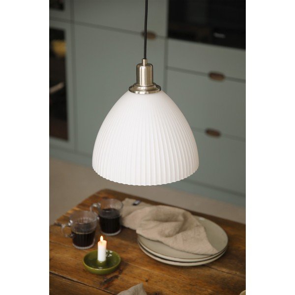 Lampadario bianco in vetro ø27,5x28 cm Ro – Markslöjd-image-1
