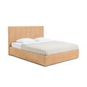 Letto matrimoniale imbottito color senape con contenitore e rete inclusi 180x200 cm Thessa Bold Line – Bonami Selection