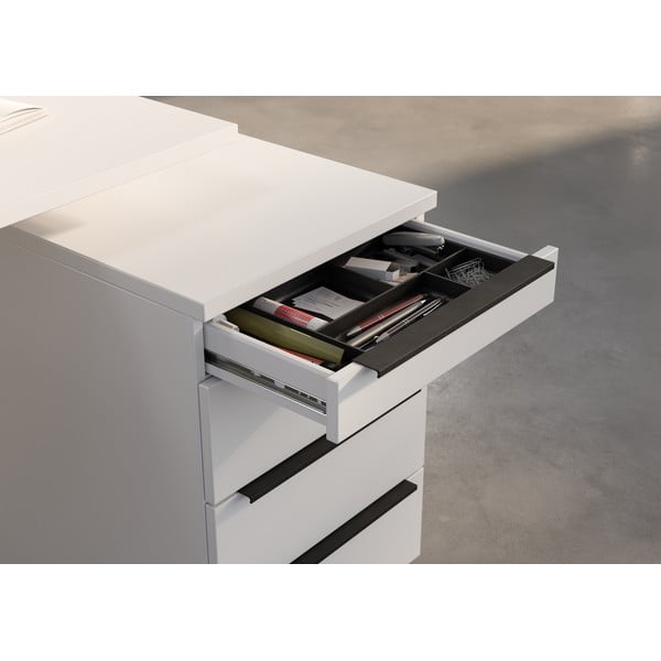 Armadietto bianco su ruote 42x63x60 cm Mailand – Germania-image-4