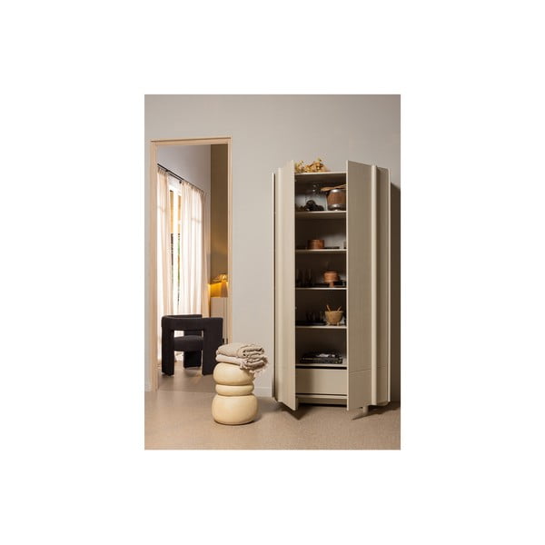 Armadio modulare in legno di pino crema 101x210 cm Basu - WOOOD-image-1