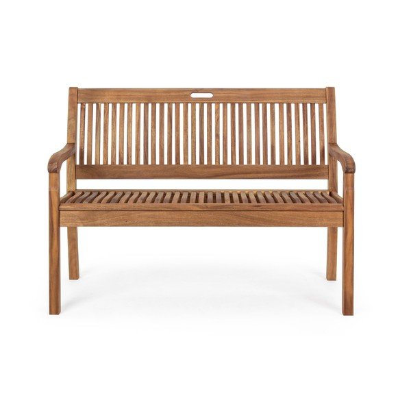 Panca da giardino di colore naturale in legno massiccio Noemi – Bizzotto