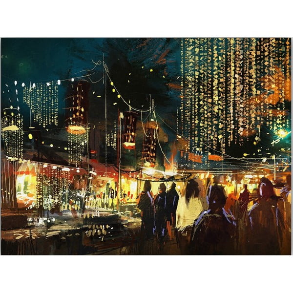 Dipinto 100x70 cm City Street - Wallity