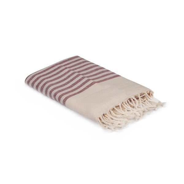 Asciugamano rosso e bianco, 170 x 90 cm - Unknown