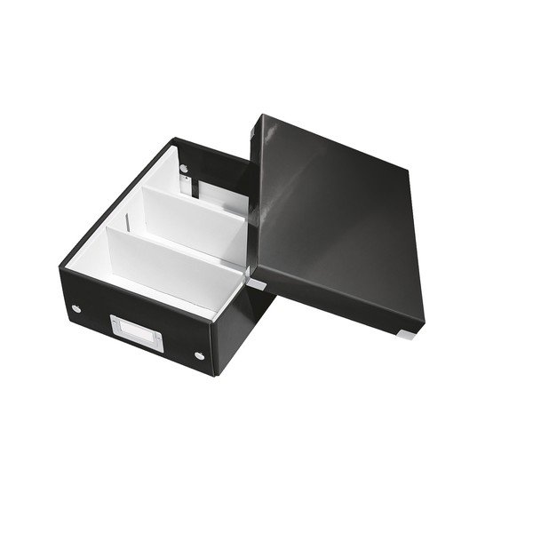 Scatola di cartone nera con coperchio Click&Store - Leitz