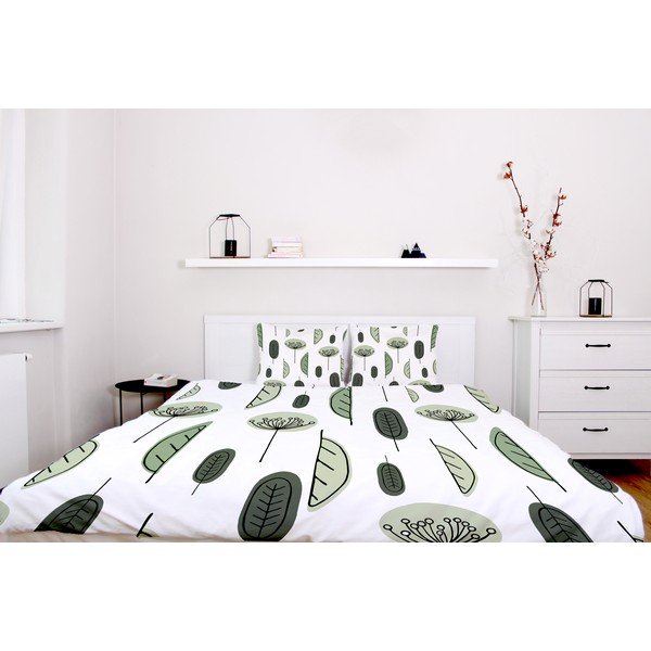 Biancheria da letto in cotone sateen , 200 x 200 cm Olivaceous - Butter Kings-image-1