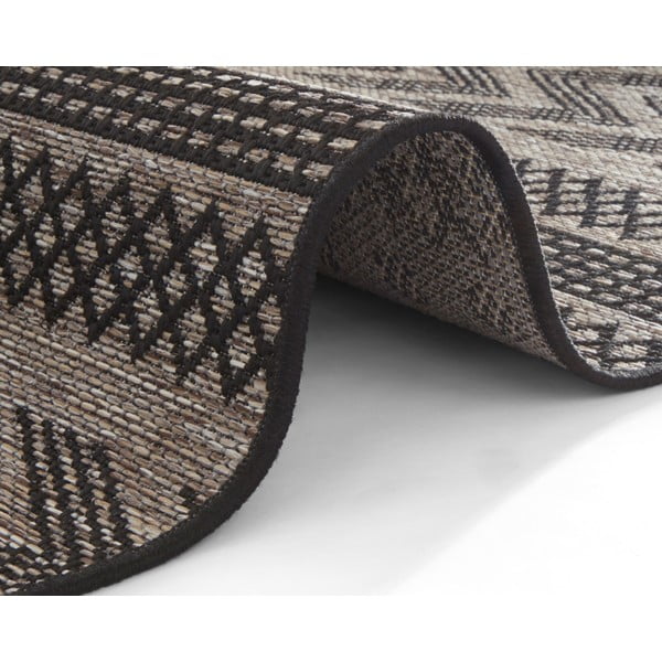 Tappeto per esterni nero e beige , 70 x 140 cm Sidon - NORTHRUGS-image-3