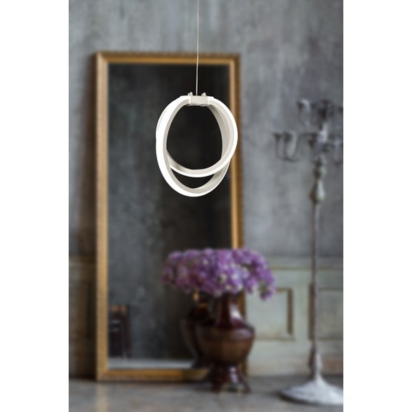 Lampadario LED bianco in metallo ø 25 cm Sezen – Squid Lighting-image-1