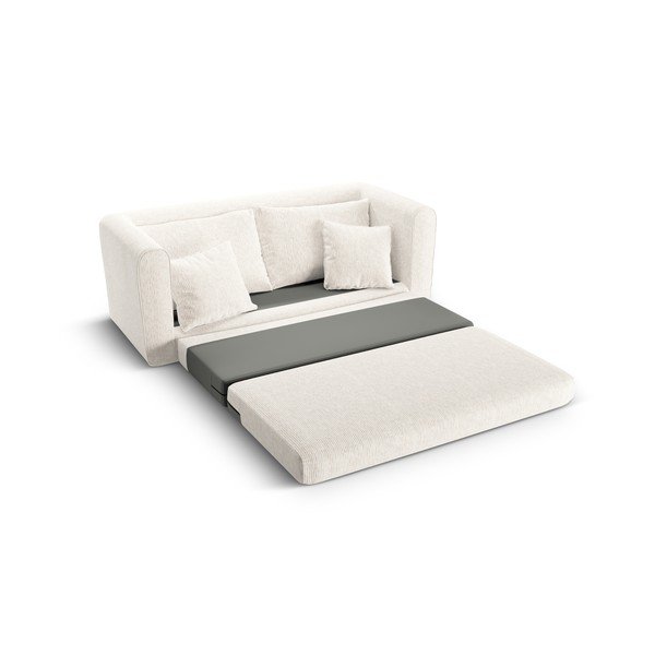 Divano bianco allungabile 158 cm Lido – Micadoni -image-1