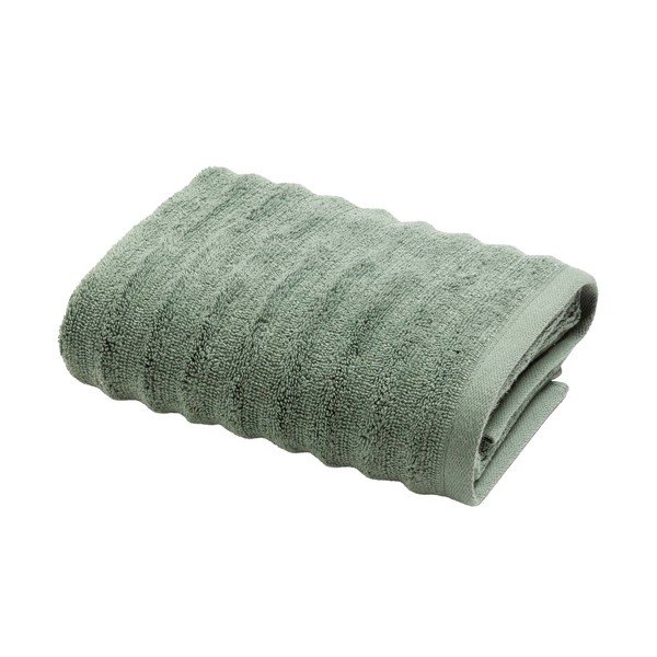 Asciugamano tipo terry verde in cotone 50x90 cm Maya – douceur d'intérieur