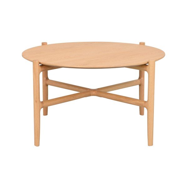 Tavolino in rovere naturale ø 80 cm Holton - Rowico