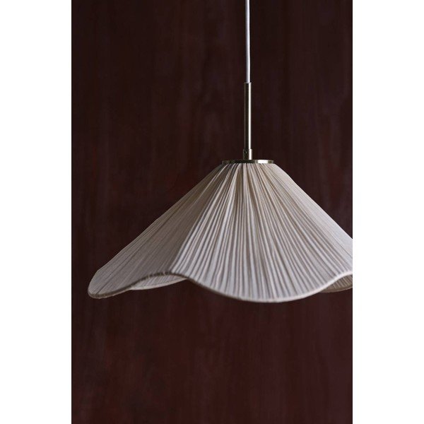 Lampadario color crema in tessuto ø 50 cm Lunaria – Jotex-image-3