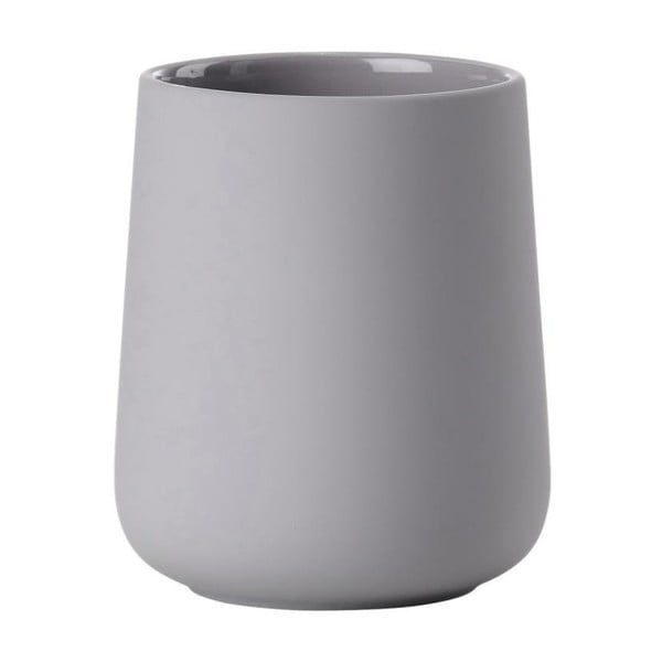 Tazza in gres grigio per spazzolini da denti Nova One - Zone