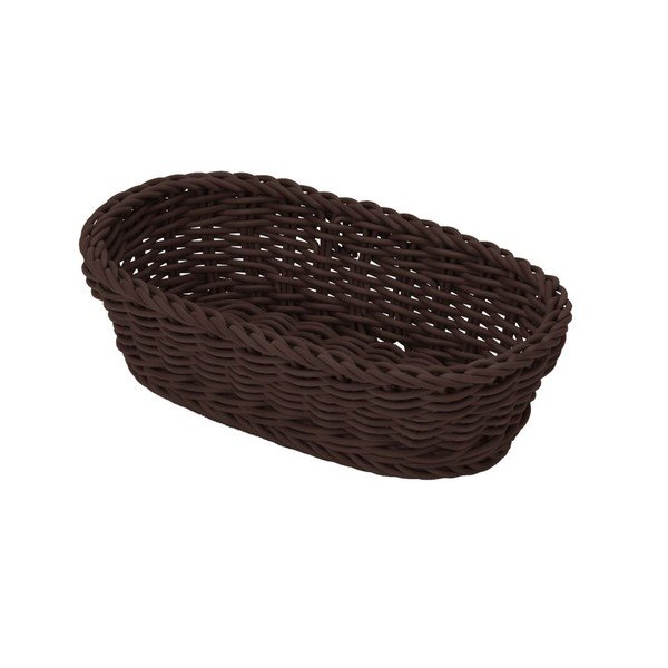 Košík Schale Oval Brown, 28x16x8 cm