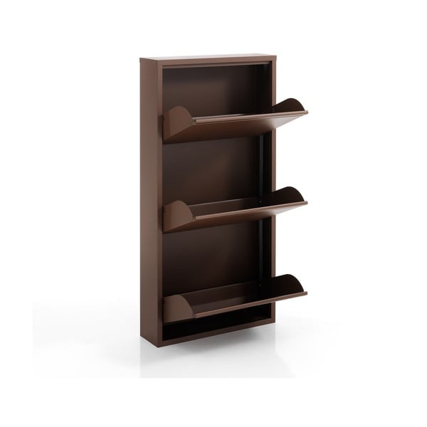 Scarpiera da parete marrone, altezza 103 cm Sandy - Tomasucci-image-2