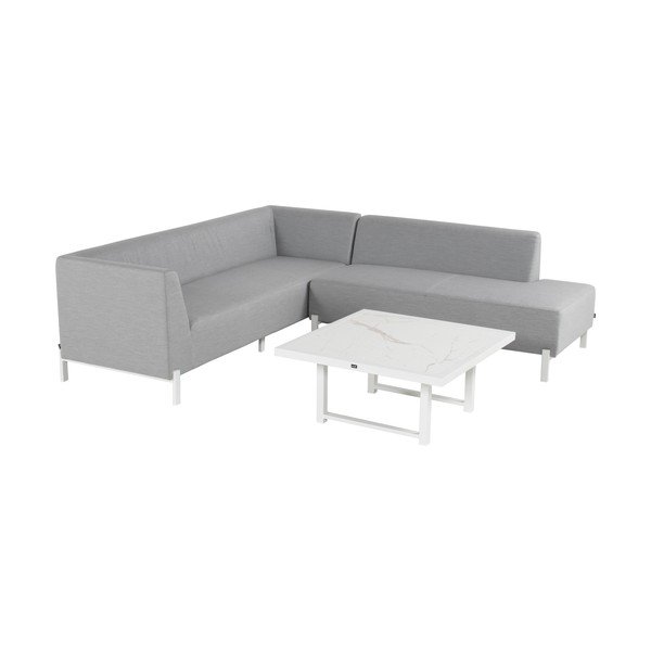 Set di mobili da giardino bianchi e grigi Dion - Hartman