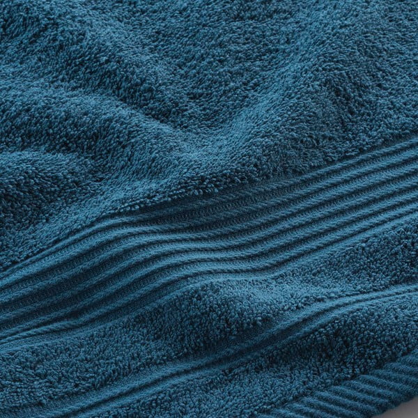 Asciugamano in spugna di cotone blu scuro 50x90 cm Tendresse - douceur d'intérieur-image-2