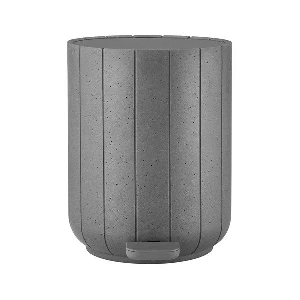 Cestino per la spazzatura grigio in poliresina con pedale 3 l Kua – Blomus