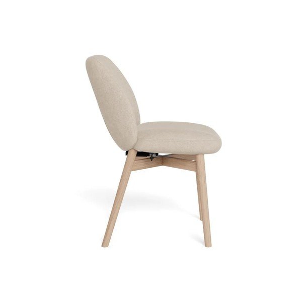 Sedie da pranzo in set beige imbottito 2 pz Joy – Actona-image-3