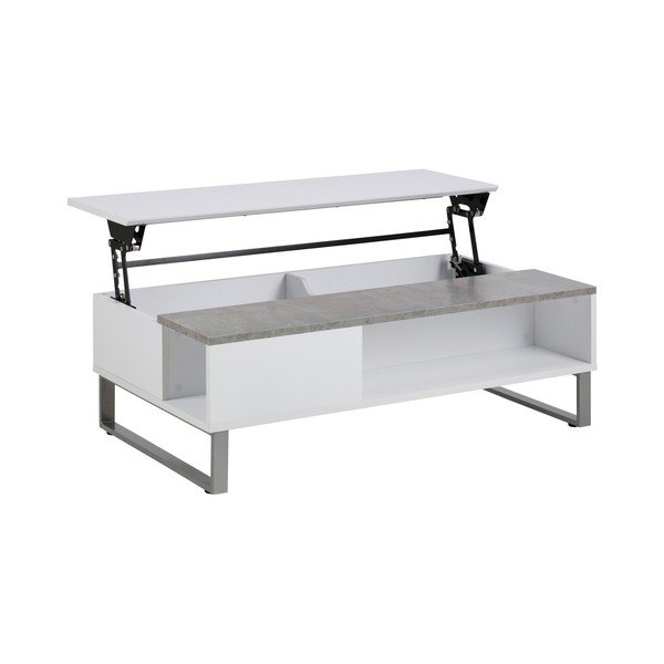 Tavolino bianco e grigio Azalea - Actona-image-1