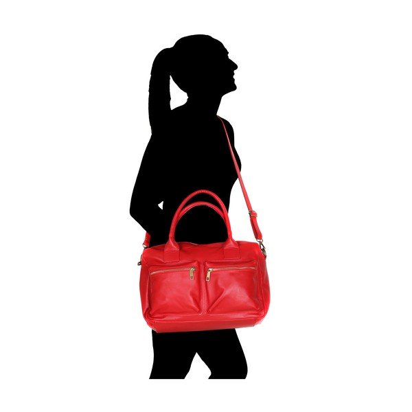 Borsa in pelle rossa Larissa - Chicca Borse-image-1