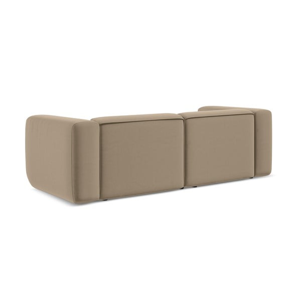 Divano beige con rivestimento in velluto 228 cm Ekahi – Makamii-image-4