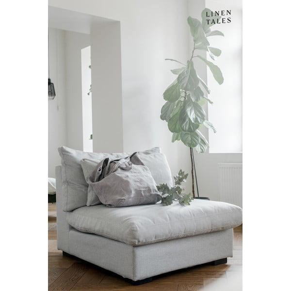 Federa di lino grigio cenere , 45 x 45 cm Ash - Linen Tales-image-2