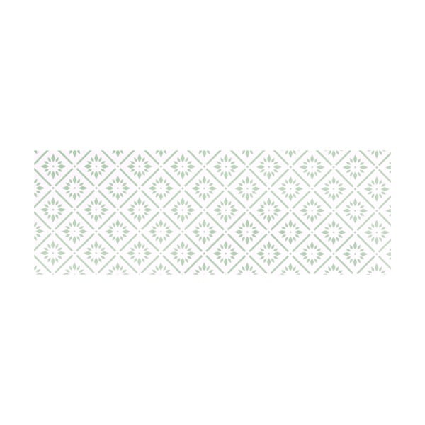 Bílý běhoun White Label Vintage, 140 x 47 cm