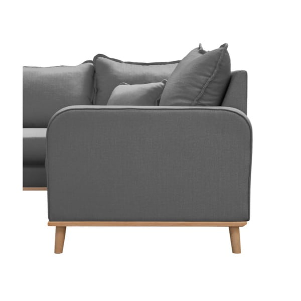 Divano angolare grigio (angolo sinistro) Beata - Ropez-image-4