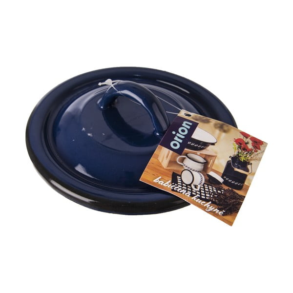 Coperchio smaltato blu , ⌀ 14 cm - Orion-image-3