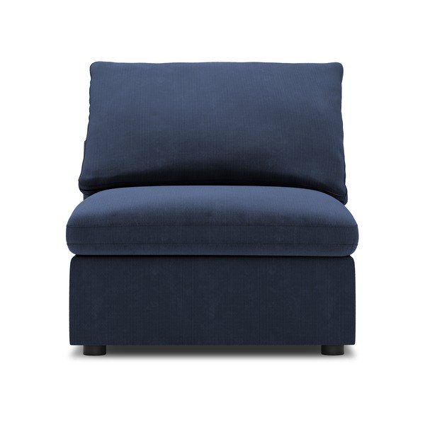 Parte centrale blu scuro del divano modulare in velluto a coste Galaxy - Windsor & Co Sofas