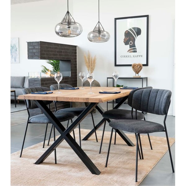 Tavolo da pranzo con piano in rovere massiccio , 140 x 95 cm Toulon - House Nordic-image-2