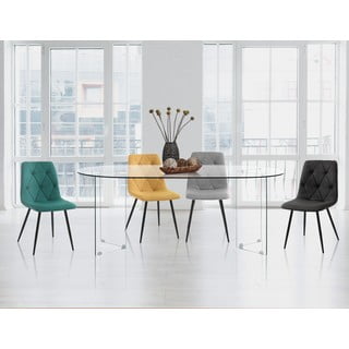 Tavolo da pranzo in vetro 90x180 cm Kaya – Tomasucci