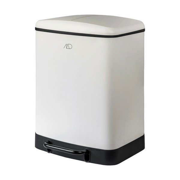 Bidone a pedale in metallo bianco per rifiuti differenziati 24 l Wonda - Mette Ditmer Denmark