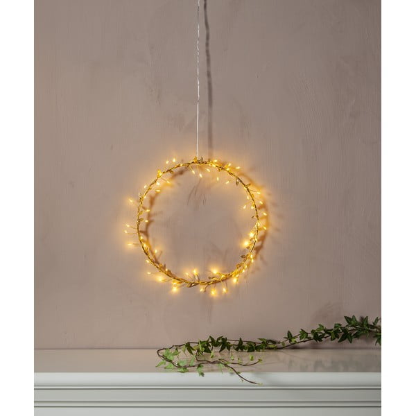 Decorazione luminosa gialla con motivo natalizio ø 28 cm Winny - Star Trading-image-1
