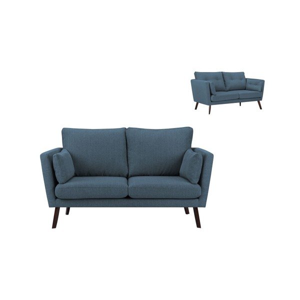 Divano a 2 posti blu scuro Elena - Mazzini Sofas-image-1