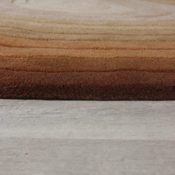 Tappeto in lana color mattone 200x290 cm Puddle Ombre Wool - Flair Rugs-image-3