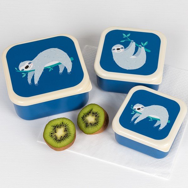 Set di 3 scatole per snack Sydney the Sloth - Rex London-image-1