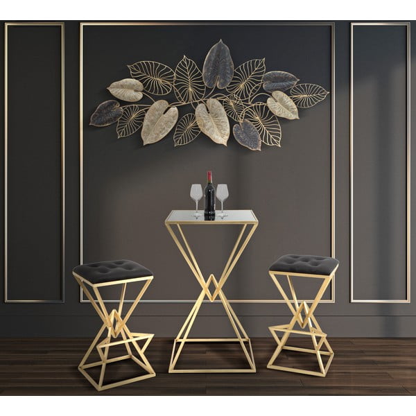 Decorazione da appendere in metallo con motivo a foglie Mauro Ferretti -A-, 131 x 61 cm Century - Mauro Ferretti-image-1