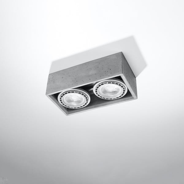 Lampada da soffitto grigia 14x27 cm Postiga - Nice Lamps