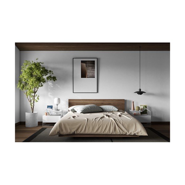 Letto marrone , 160 x 200 cm Float - TemaHome-image-4