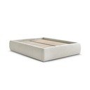 Letto matrimoniale imbottito beige con contenitore/senza testiera con rete inclusa 180x200 cm Inera – Bobochic Paris