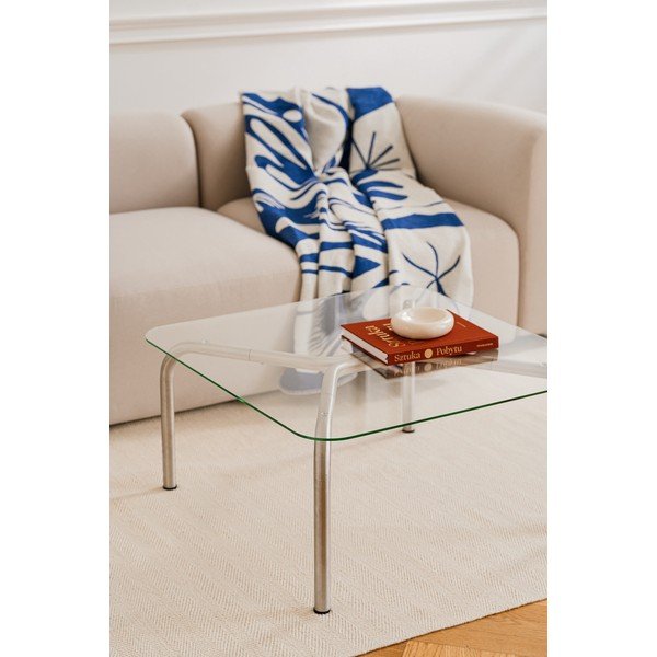 Tavolino da salotto argentato con piano in vetro 60x80 cm Uku – noo.ma-image-4