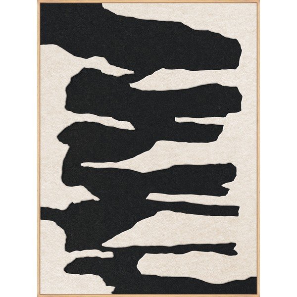 Dipinto in 3D con cornice inclusa/fonoassorbente 90x120 cm Frequency 2 – Malerifabrikken